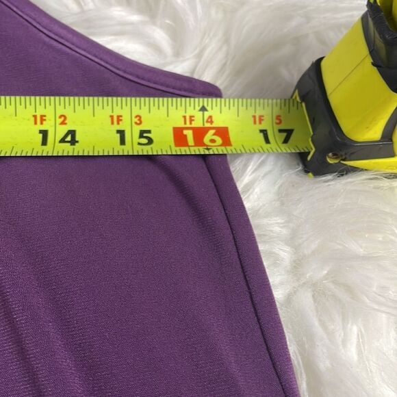 Moa Moa Sleeveless Sequined Scoop Neckline Top, Size M, Plum/Purple - Picture 8 of 8